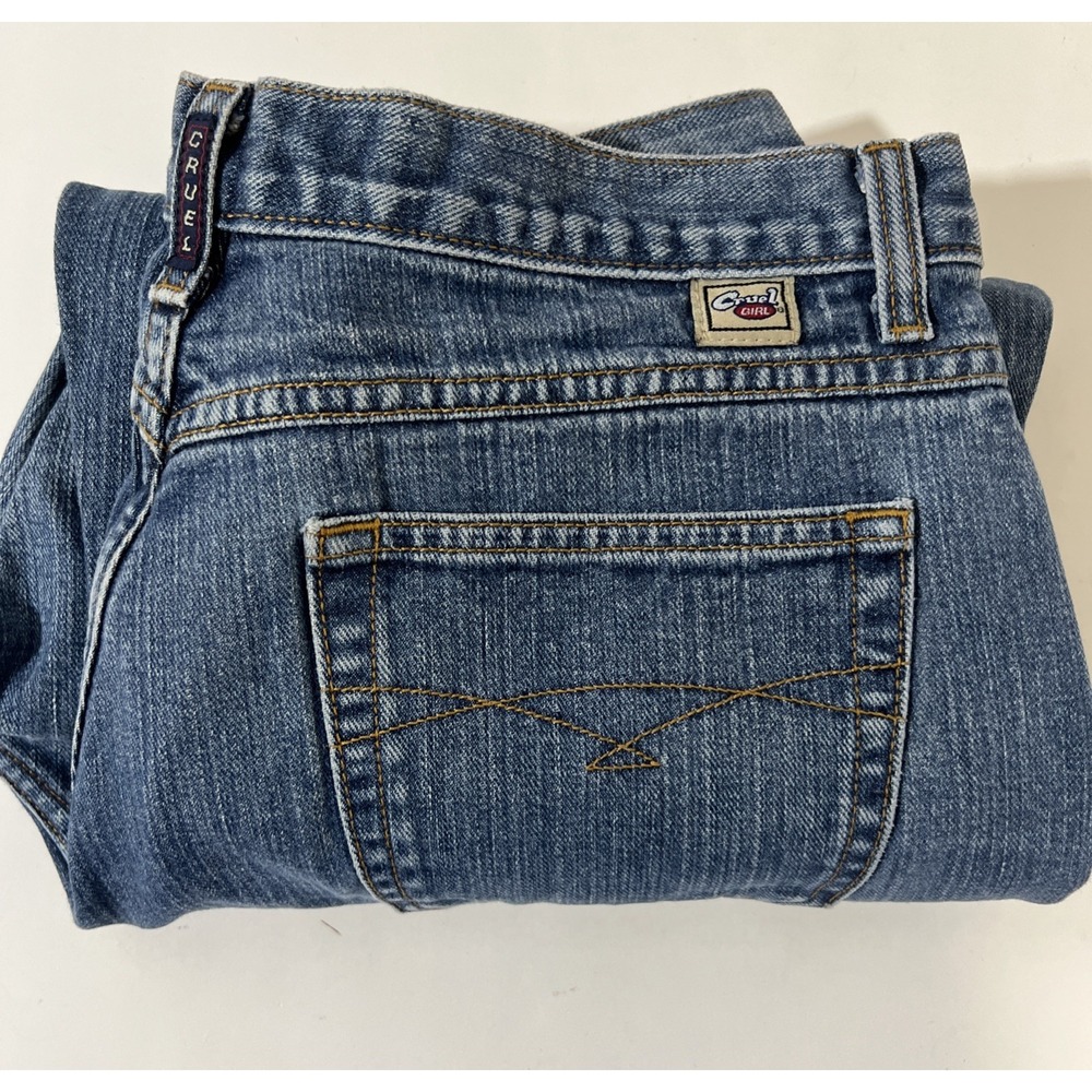 Vintage Cruel Girl Relaxed Women's Jeans Size 15 LONG TALL‎ Blue Denim
